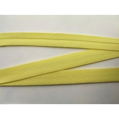 Bavlněný šikmý prúžok - šírka 3 cm žltá2