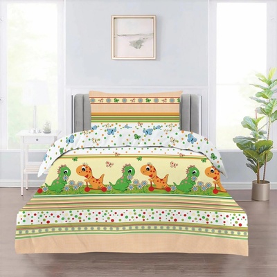 TiaHome Obliečky bavlna Dino 90x70 140x200