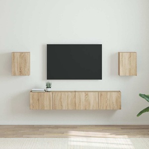 vidaXL TV стенен шкаф 2 бр. Сонома Инженерна дървесина (892254)