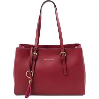 Tuscany Leather Kožená business kabelka červená 2037 1 4