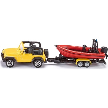 SIKU Игрален комплект Siku - Jeep with boat (1658)