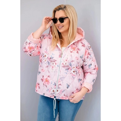 Kesi Plus Size bílá sv.růžová