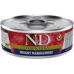 Farmina N&D Quinoa Weight Management за контрол на теглото с агнешко и броколи 80gr