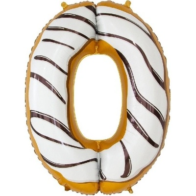 Godan Balónek fóliový číslice 0 Sušenka 78 cm
