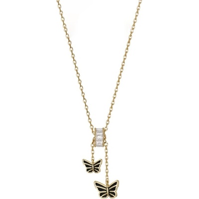 Grace Silver Jewellery Stříbrný se zirkony motýl NH1205-JRYN220 Zlatá