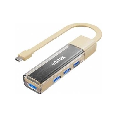 Unitek bidirectional hub USB C/USB A 5Gbps, 4x USB A cream