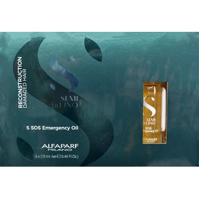 ALFAPARF Milano Semi Di Lino Reconstruction Damage Hair SOS Emergency Oil 6 x 13 ml