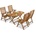 Garden Point Дървен градински комплект Laos/Bombay 4 Garden Point (GAP148_4xGAP151)