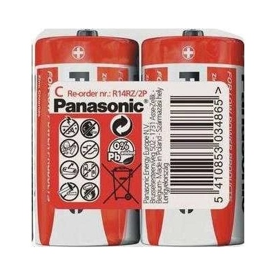 Batéria C (R14) Zn-Cl PANASONIC Red 2ks / blister
