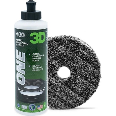 3D SET: One Hybrid 237 ml + Buff and Shine Uro-Fiber Uni Pad 125 mm