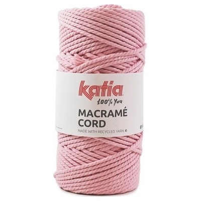 MACRAME CORD 4mm Katia Farby MACRAME CORD: 101 ružová