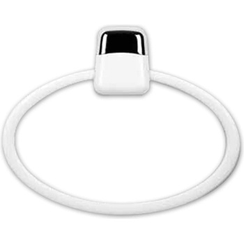 Image 1 of Primanova Pn-Закачалка за хавлии овал БЯЛА (m-024131) (0137152)