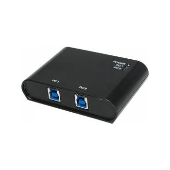 LogiLink Суич, Logilink, USB 3.0, 2 порта, черен