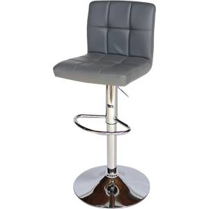 Bogdan Furniture Am Бар стол Калипсо-12 кожа-сива