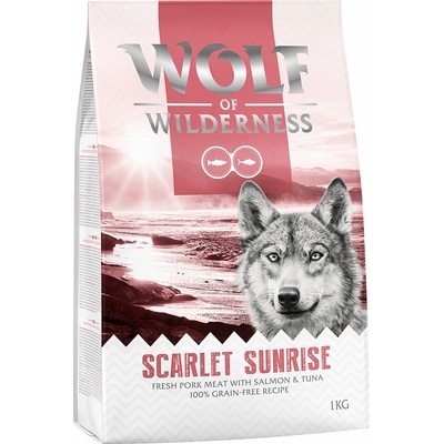 Wolf of Wilderness Scarlet Sunrise losos a tuniak 4 x 1 kg