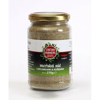 Cretan Farmers Morská soľ Bylinky a Korenie 270g