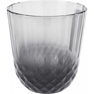 EH Excellent Houseware Sklenice z šedého skla antracitová 345 ml