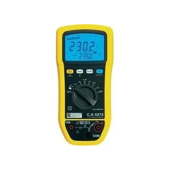 Chauvin Arnoux C.A 5273 ochrana proti stříkající vodě (IP54) CAT III 1000 V, CAT IV 600 V Displej (counts): 6000