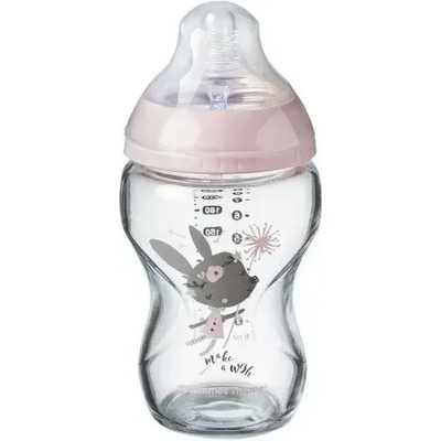 Tommee Tippee ШИШЕ ЗА ХРАНЕНЕ СТЪКЛЕНО tommee tippee closer to nature easi vent, 250МЛ, МОМИЧЕ