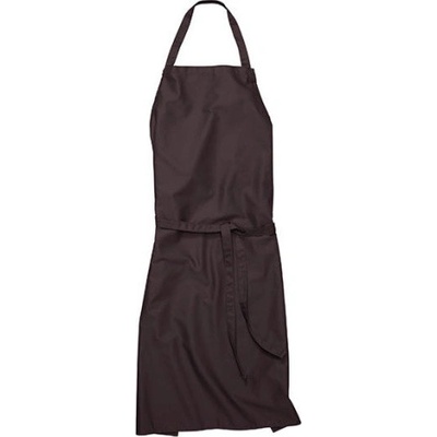 Cg Workwear Verona Dlouhá pracovní zástěra s laclem 01145-01 Chocolate