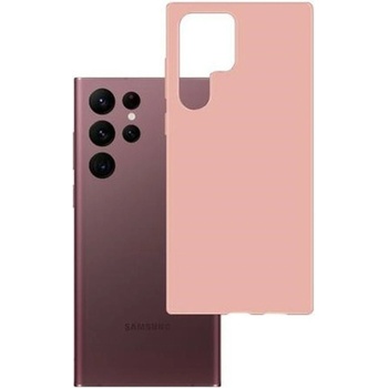 3mk Protection Калъф за Samsung Galaxy S23 Ultra, термополиуретанов, 3MK Matt Case, удароустойчив, розов