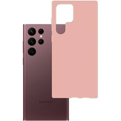 3mk Protection Калъф за Samsung Galaxy S23 Ultra, термополиуретанов, 3MK Matt Case, удароустойчив, розов
