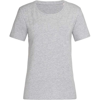 Stedman stretch-t relaxed st9730 / Дамска еластична тениска - сиви акценти m (st9730gyhm)