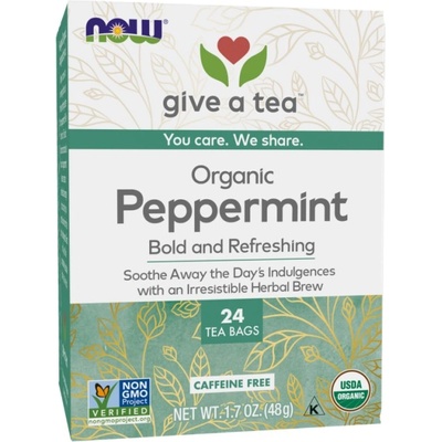 NOW Foods Peppermint Tea [30 Пакета]