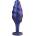Blush Novelties Anal Adventures Matrix Bumped Bling Plug Sapphire
