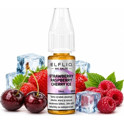 Elfliq Salt Strawberry Raspberry Cherry Ice 10 ml 20 mg