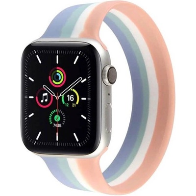 JC Силиконова каишка за Apple Watch 42мм, 44мм, 45мм, 46мм, Ultra 49мм - JC Design Silicone SoloLoop Band (розов-син)