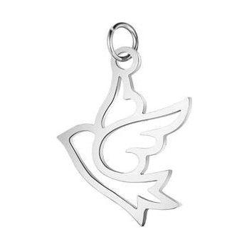 Šperky4U Malý ocelový přívěšek ptáček OPP1681