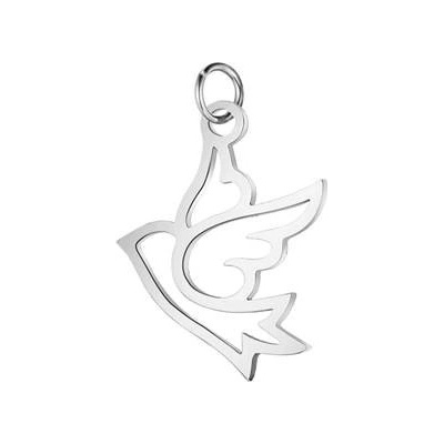 Šperky4U Malý ocelový přívěšek ptáček OPP1681