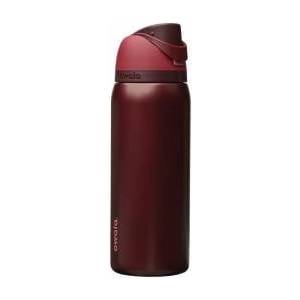 owala FreeSip Insulated Stainless Steel Drinking Bottle with Straw, 945ml - BPA Free, Ideal for Sports, Fitness, Outdoors and Travel, Black Cherry - C08797