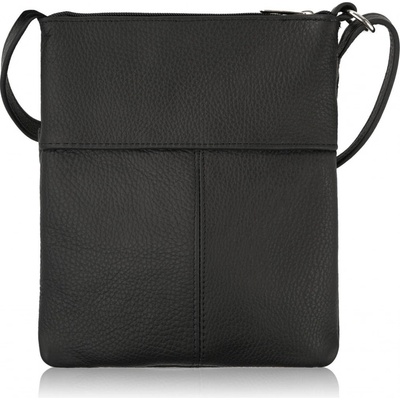 Abruzzo dámska kožená crossbody kabelka ABR-49-BL ABR-49-BL čierna