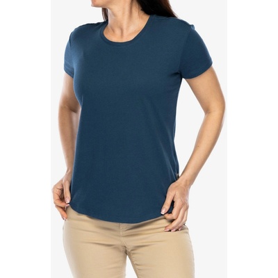 Bavlnené tričko dámske Royal Robbins Basecamp Tee blue teal