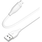 Lito Кабел за данни с USB конектори, Micro-USB 60W, 1m - Lito (LD03) - Бял