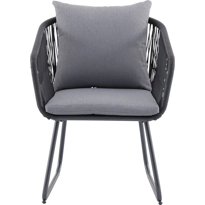 Sunfun Maja Zahradní křeslo, 62 x 62 x 78 cm, ocel, plast, šedý FRS50851X-YD