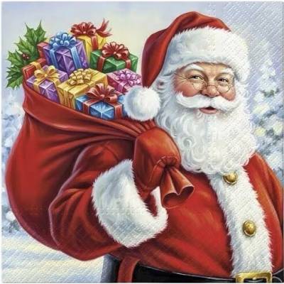 Paw Servítky 33x33 cm Santa Surprise 20 ks
