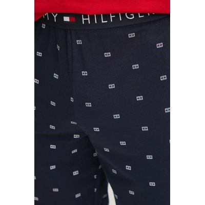 Tommy Hilfiger Памучна пижама Tommy Hilfiger в червено с десен UM0UM02319 (UM0UM02319)