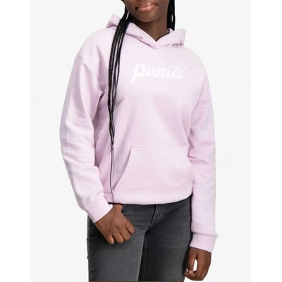 PUMA Essentials+ Script Hoodie Grape Mist