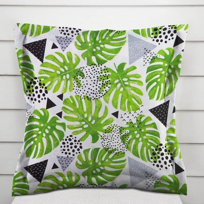 Biante Sandra s lemom SA-175 Zelené listy Monstera 30 x 50 cm