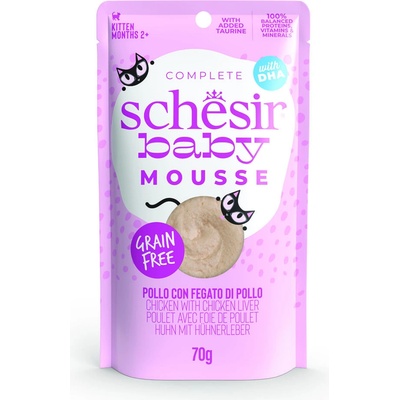 Schesir Baby Mousse 12 x losos a kuracie 70 g