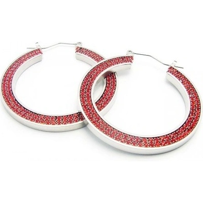 Exeed náušnice Circles/Red Stones 3805Red