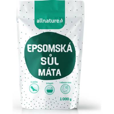 Allnature Epsomská sůl Máta 1000 g