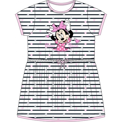 Minnie Mouse licencie dievčenské šaty Minnie Mouse 5223A107 pružok biela