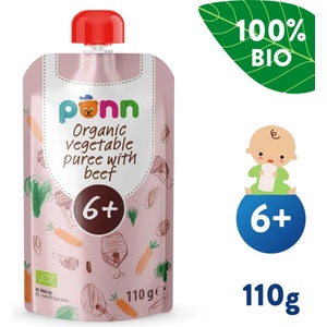 Salvest Ponn BIO Говеждо месо със зеленчуково пюре (110 g) (71083)