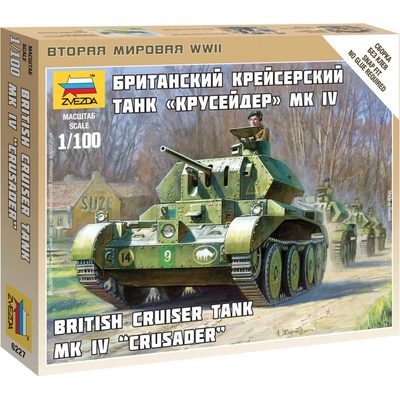 Zvezda Cruiser Crusader Mk.IV britská armáda Wargames WWII Z6227 1:100