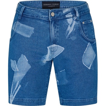Criminal Damage CriminalDamage Shard Denim Short Mens - Blue
