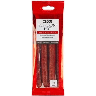 Tesco Pepperoni Hot klobása 100 g